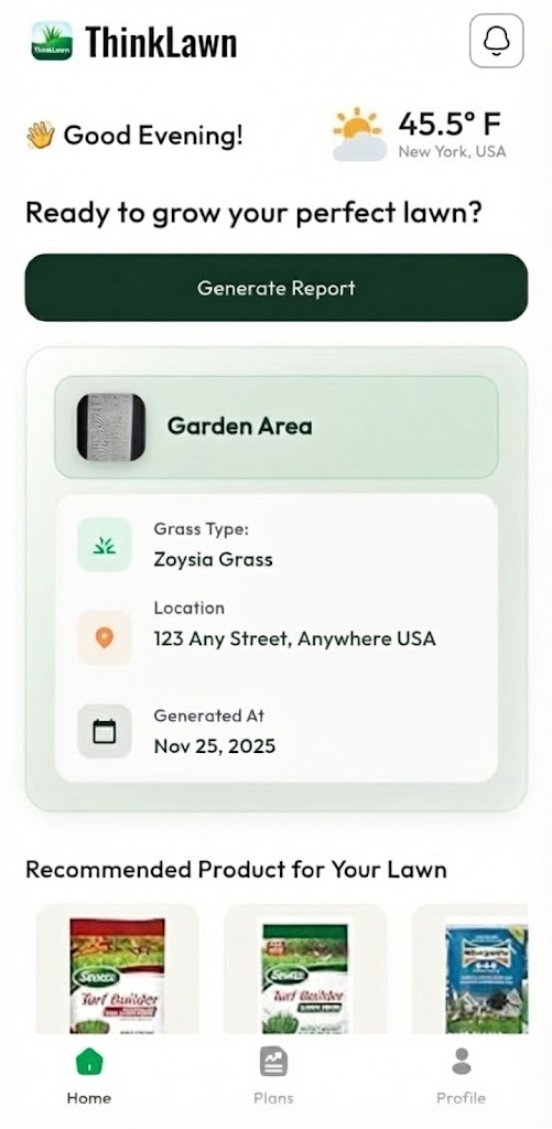 ThinkLawn App Interface